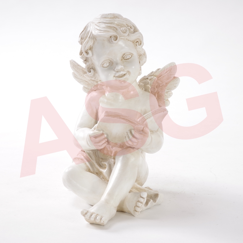 Reading Cherub Garden Ornament