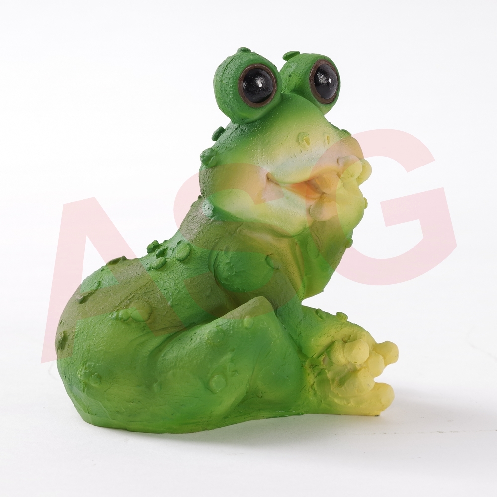 Frog Holding Chin Garden Ornament