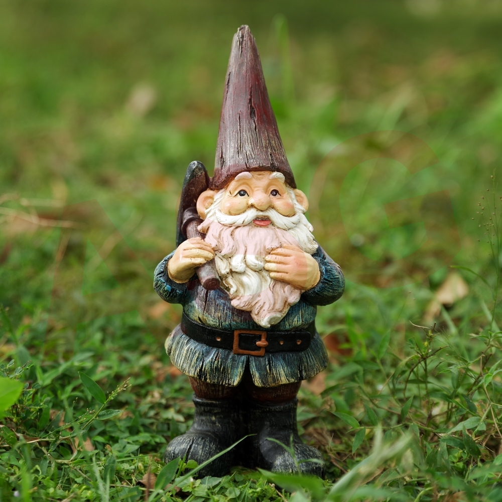 Gnome with Axe Garden Ornament