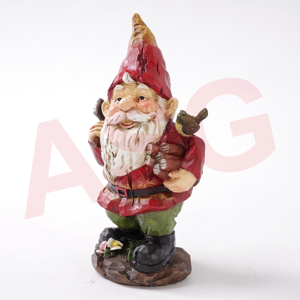 Gnome Cutting Wood Garden Ornament,