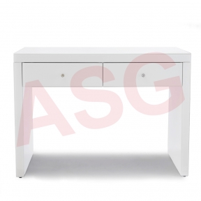 Madison White Glass Dressing Table