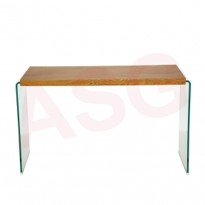 Wooden Top Console Table