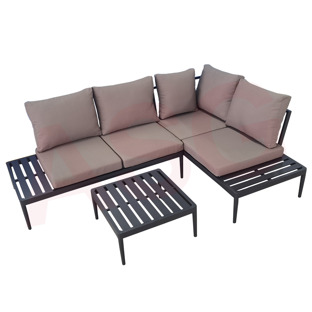 5 Seater Aluminium Garden Corner Sofa Set