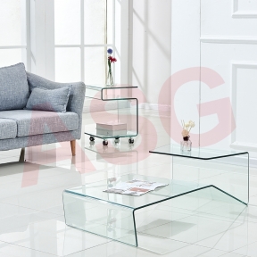 Minimalist Style Tempered Glass Coffee Table